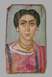 Mumienporträt - Frau mit Halskette